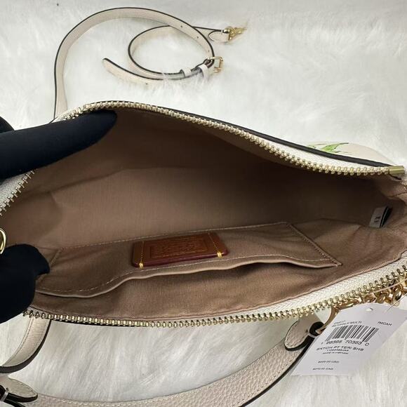 Coach Teri Shoulder & Crossbody Bag With Sketch Print In Chalk Multi CAK17 NWT - Picture 8 of 14